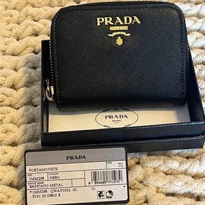 Prada Saffiano leather coin purse